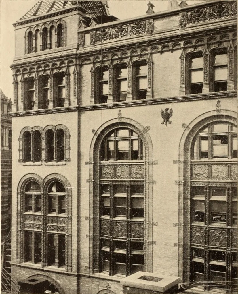 An illustration from A history of real estate, building and architecture in New York City during the last quarter of a century, 1898, leaf 531