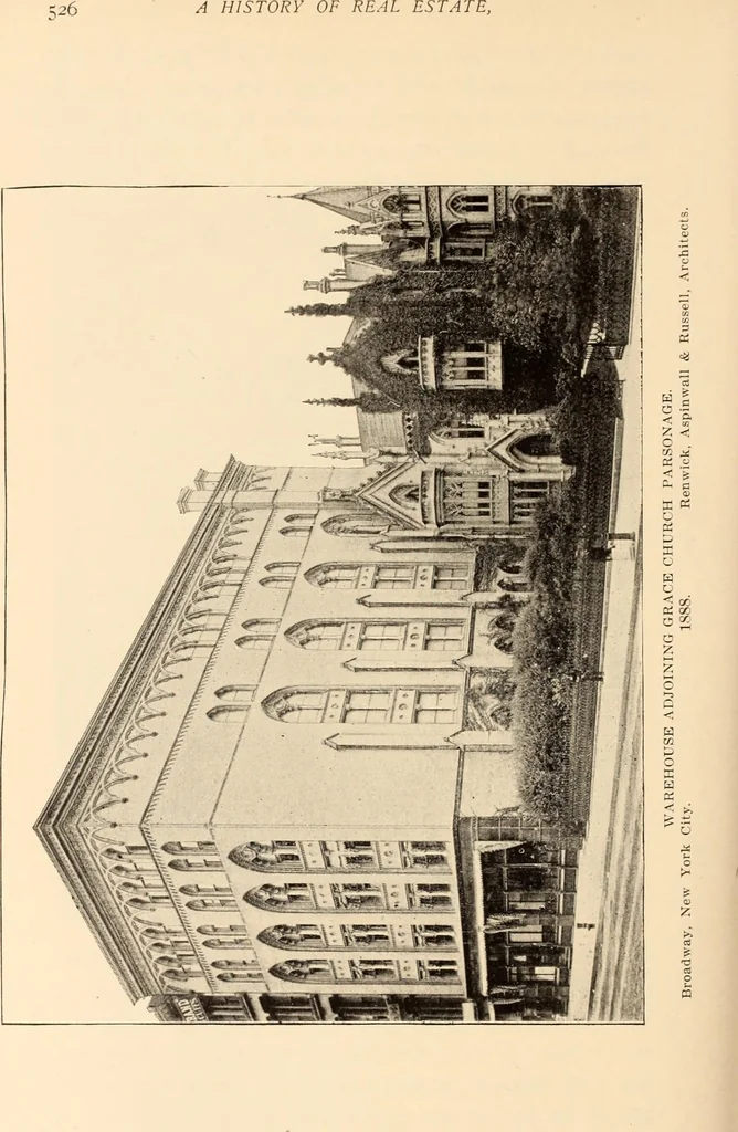 An illustration from A history of real estate, building and architecture in New York City during the last quarter of a century, 1898, leaf 533