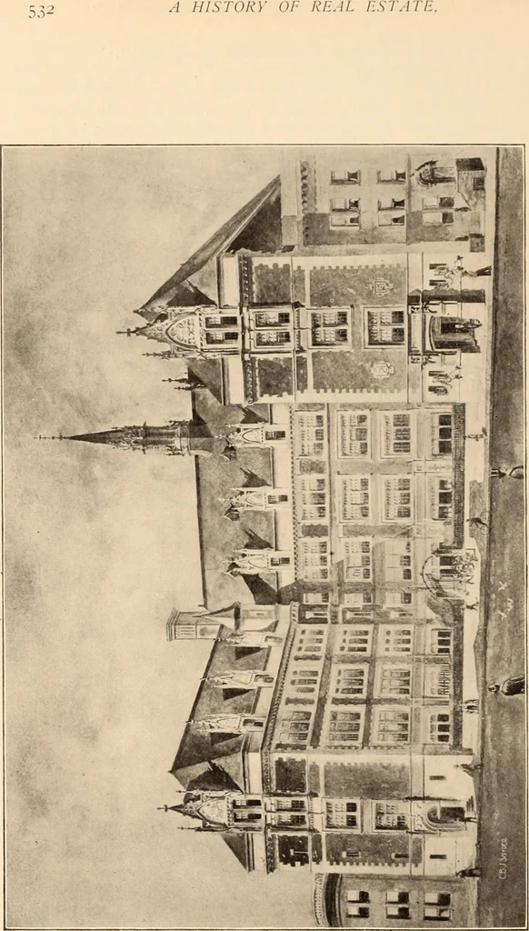 An illustration from A history of real estate, building and architecture in New York City during the last quarter of a century, 1898, leaf 539