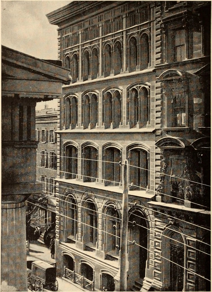 An illustration from A history of real estate, building and architecture in New York City during the last quarter of a century, 1898, leaf 561