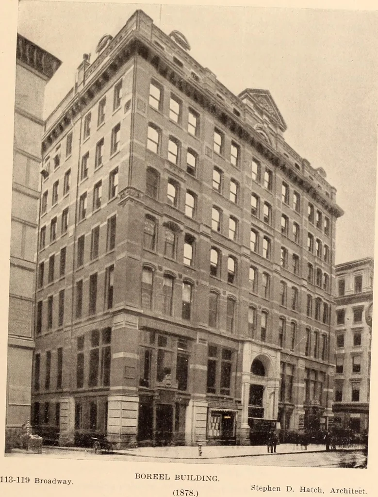 An illustration from A history of real estate, building and architecture in New York City during the last quarter of a century, 1898, leaf 564