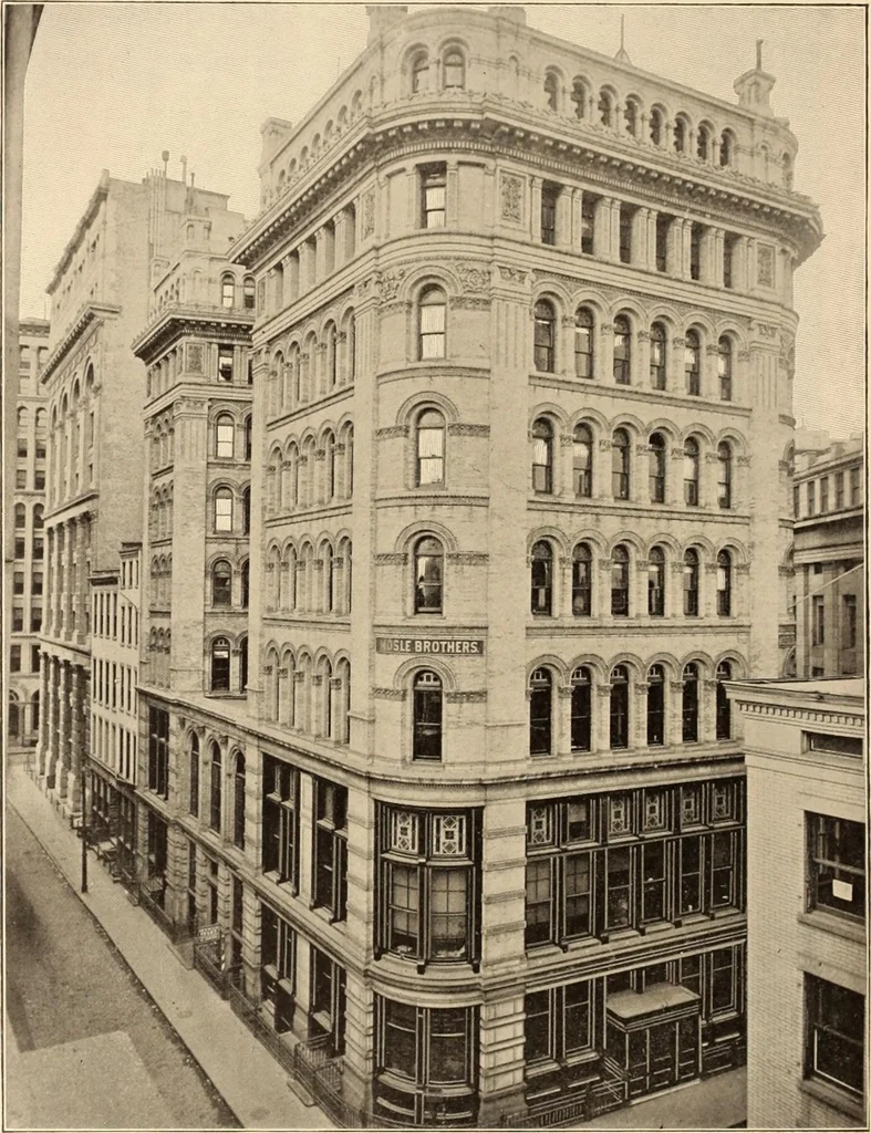An illustration from A history of real estate, building and architecture in New York City during the last quarter of a century, 1898, leaf 569