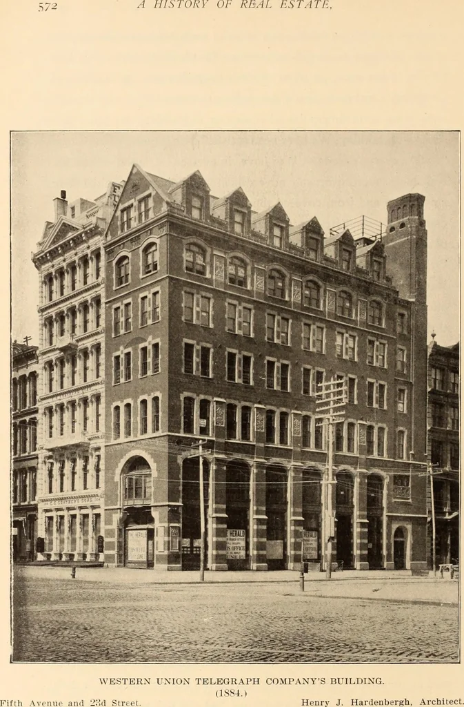 An illustration from A history of real estate, building and architecture in New York City during the last quarter of a century, 1898, leaf 579
