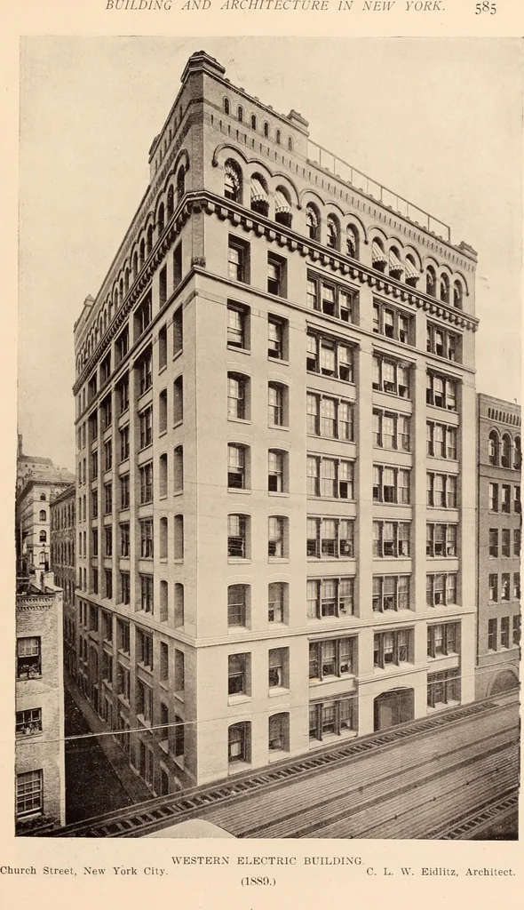 An illustration from A history of real estate, building and architecture in New York City during the last quarter of a century, 1898, leaf 592