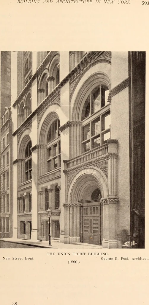 An illustration from A history of real estate, building and architecture in New York City during the last quarter of a century, 1898, leaf 600