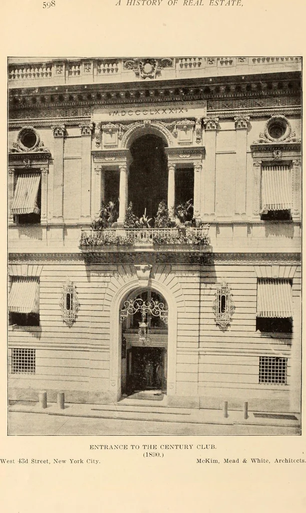 An illustration from A history of real estate, building and architecture in New York City during the last quarter of a century, 1898, leaf 605
