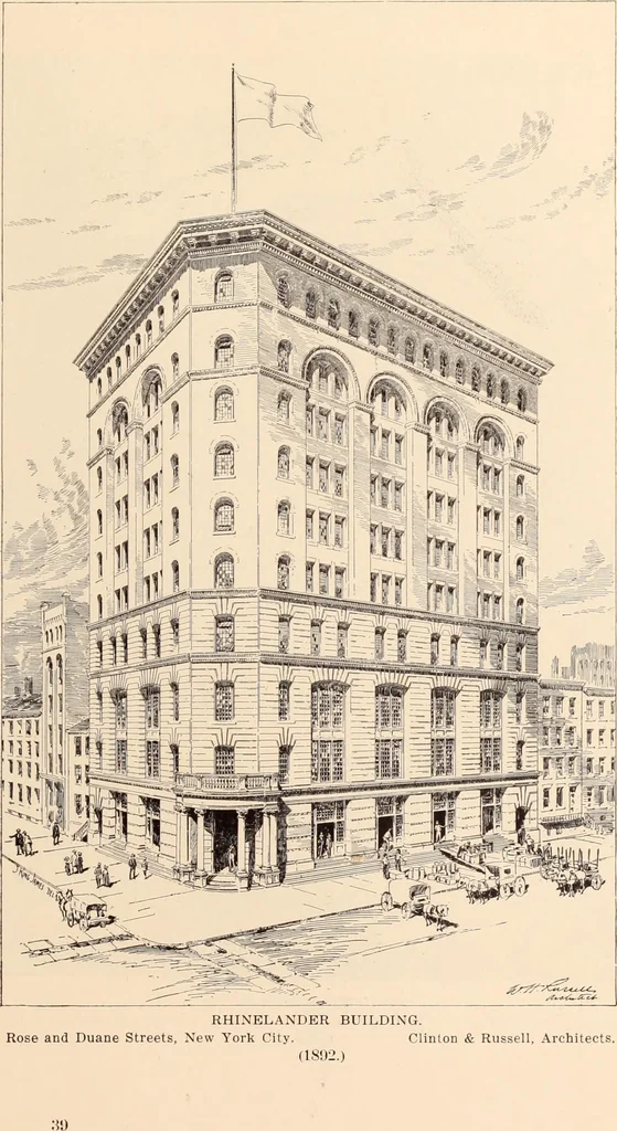 An illustration from A history of real estate, building and architecture in New York City during the last quarter of a century, 1898, leaf 616
