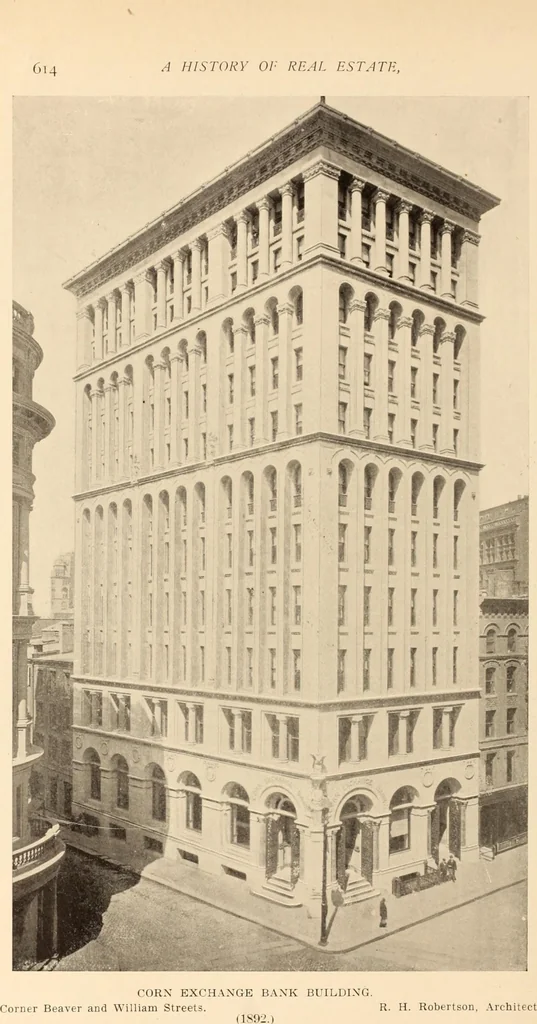 An illustration from A history of real estate, building and architecture in New York City during the last quarter of a century, 1898, leaf 621