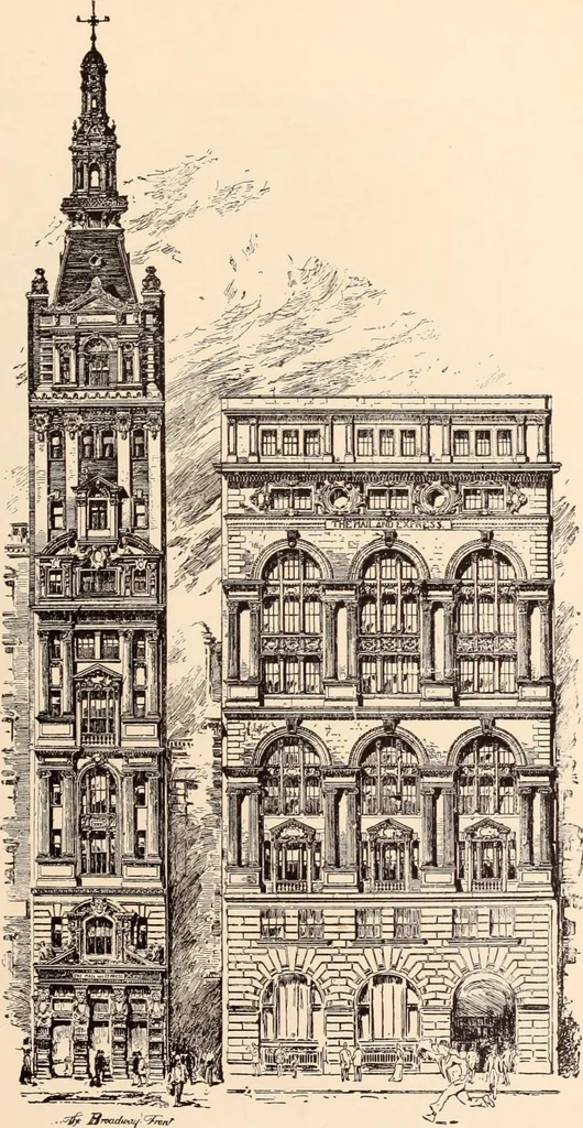 An illustration from A history of real estate, building and architecture in New York City during the last quarter of a century, 1898, leaf 628