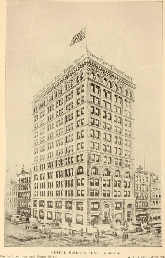 An illustration from A history of real estate, building and architecture in New York City during the last quarter of a century, 1898, leaf 639