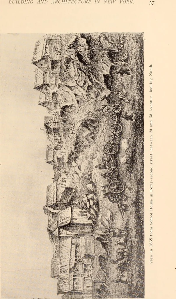 An illustration from A history of real estate, building and architecture in New York City during the last quarter of a century, 1898, leaf 64