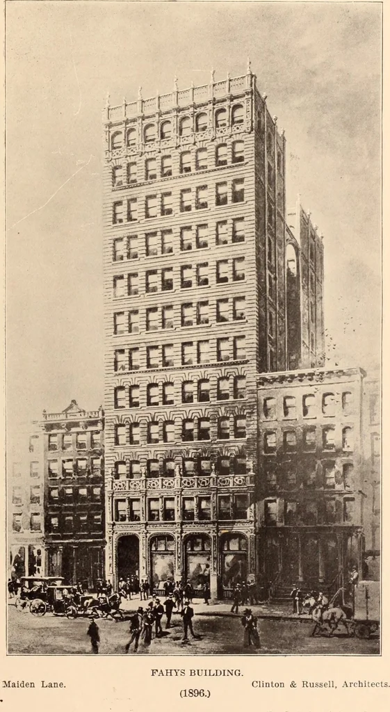 An illustration from A history of real estate, building and architecture in New York City during the last quarter of a century, 1898, leaf 650