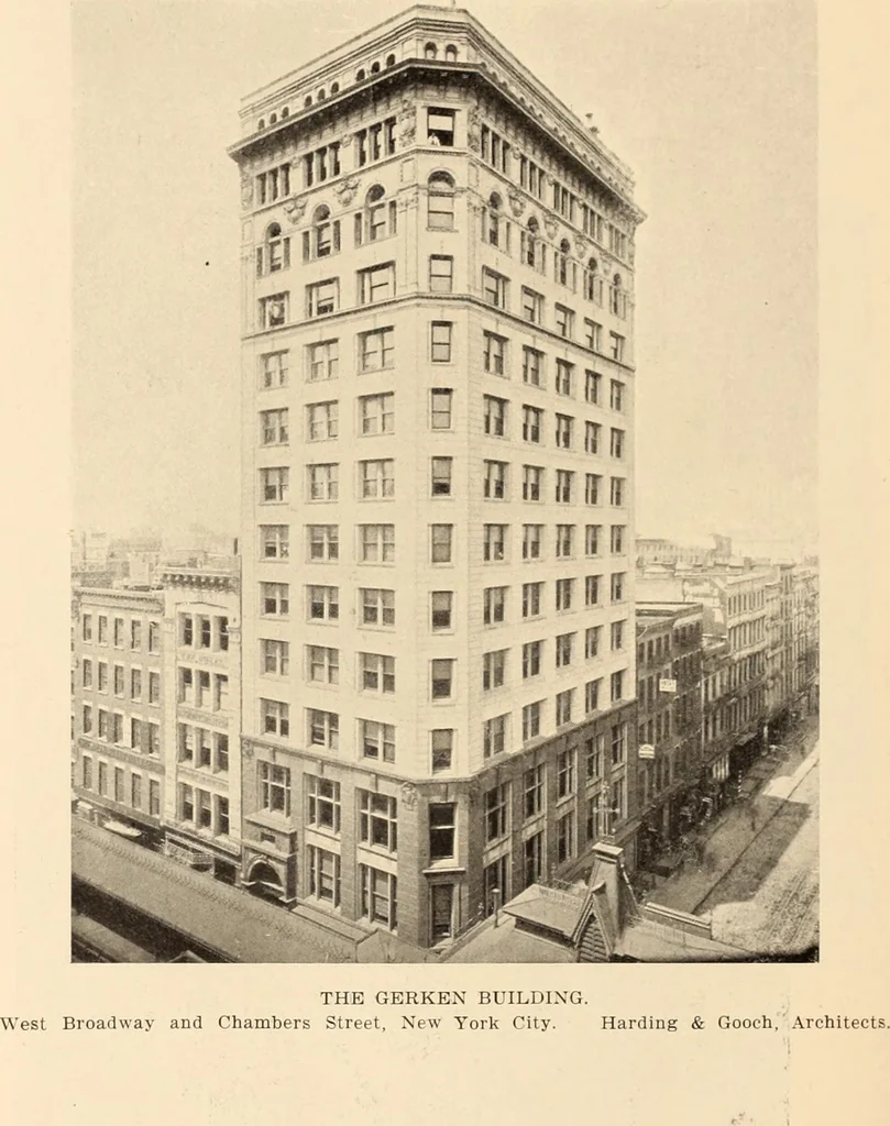 An illustration from A history of real estate, building and architecture in New York City during the last quarter of a century, 1898, leaf 651