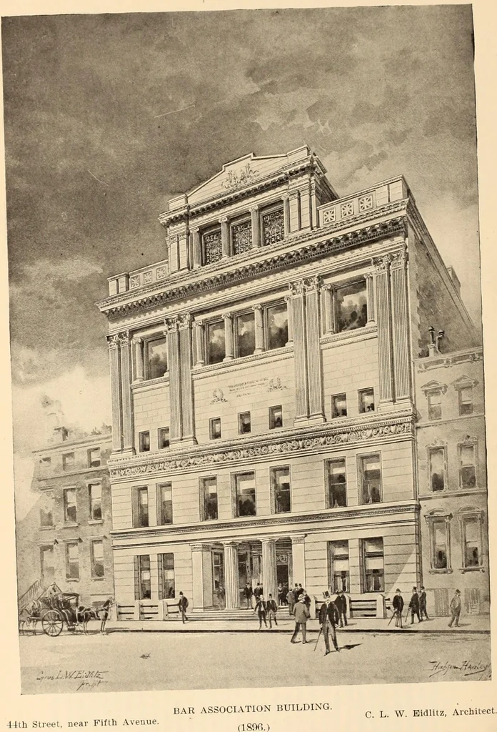An illustration from A history of real estate, building and architecture in New York City during the last quarter of a century, 1898, leaf 655