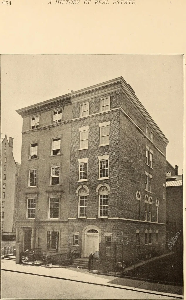 An illustration from A history of real estate, building and architecture in New York City during the last quarter of a century, 1898, leaf 661
