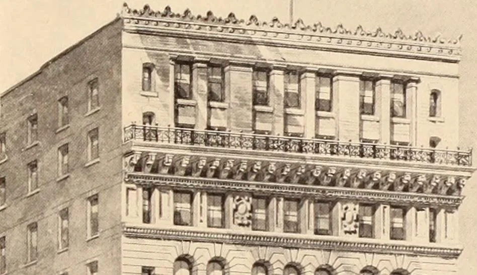 An illustration from A history of real estate, building and architecture in New York City during the last quarter of a century, 1898, leaf 670