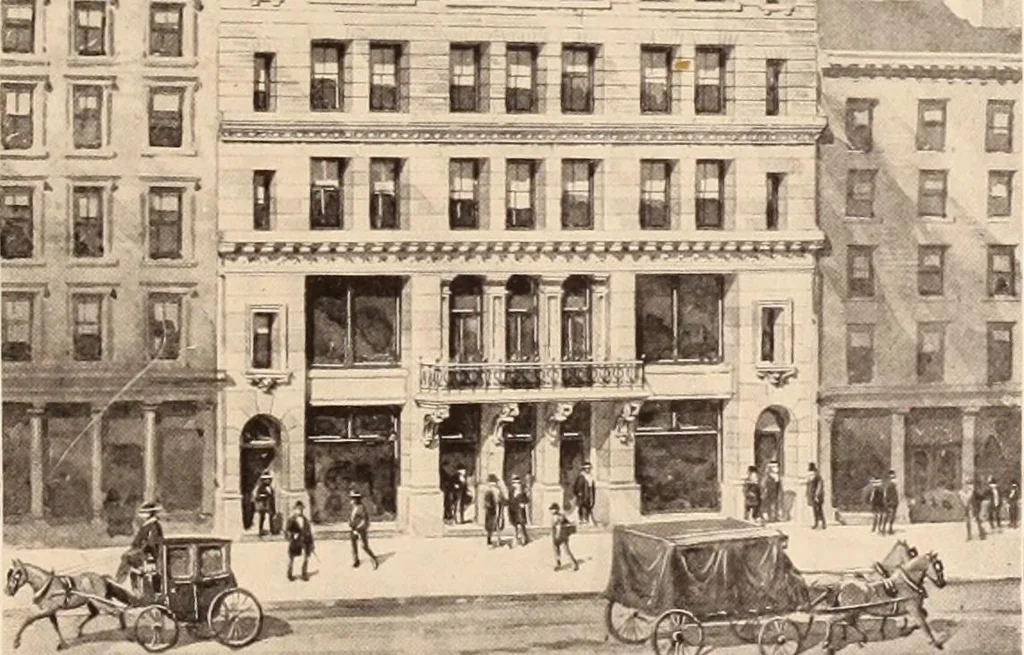 An illustration from A history of real estate, building and architecture in New York City during the last quarter of a century, 1898, leaf 670