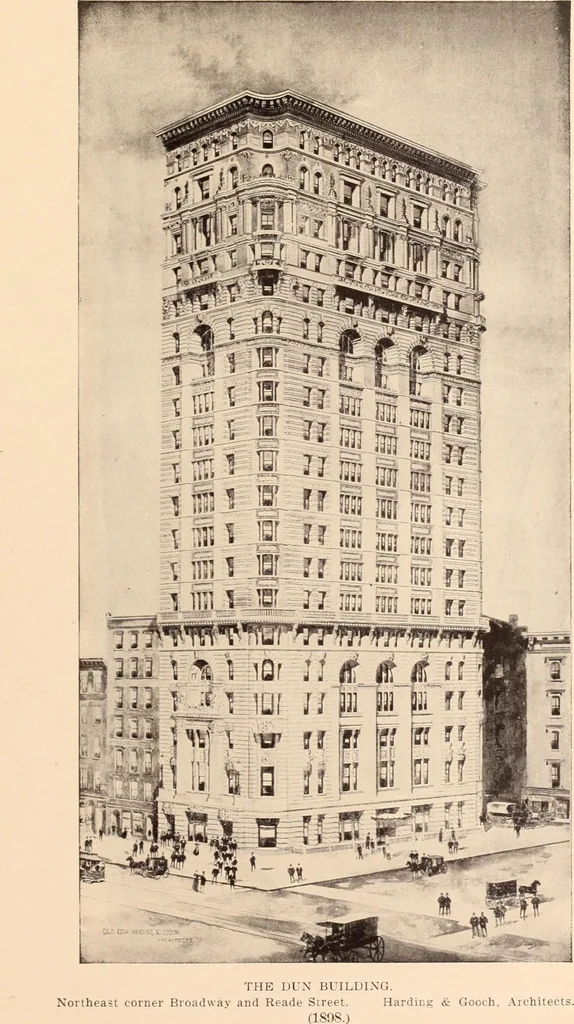 An illustration from A history of real estate, building and architecture in New York City during the last quarter of a century, 1898, leaf 674