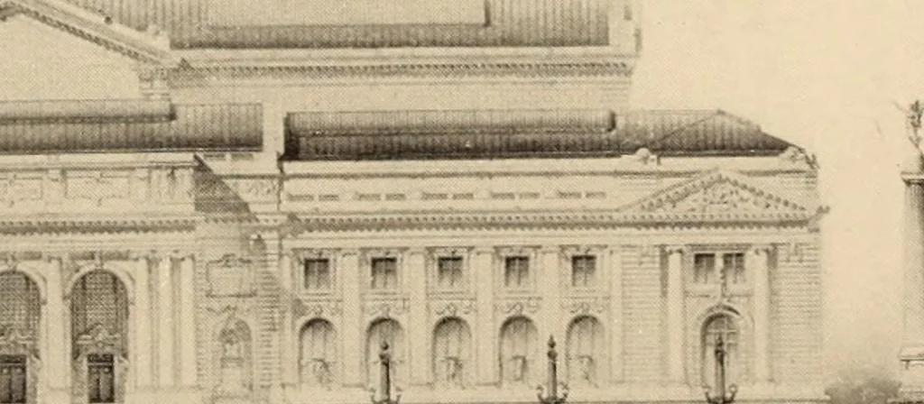 An illustration from A history of real estate, building and architecture in New York City during the last quarter of a century, 1898, leaf 687