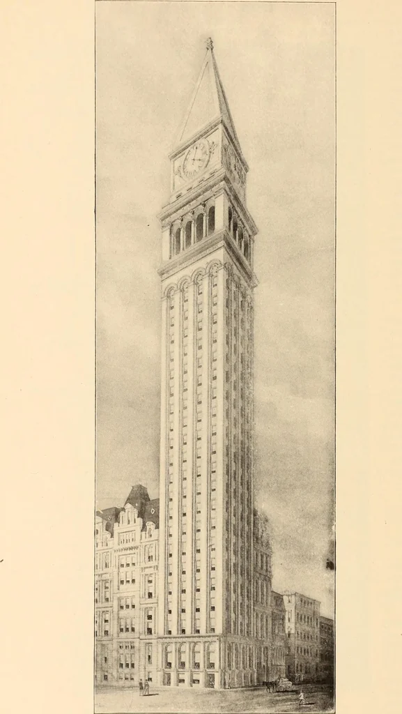 An illustration from A history of real estate, building and architecture in New York City during the last quarter of a century, 1898, leaf 689