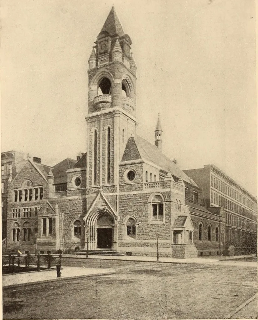 An illustration from A history of real estate, building and architecture in New York City during the last quarter of a century, 1898, leaf 703