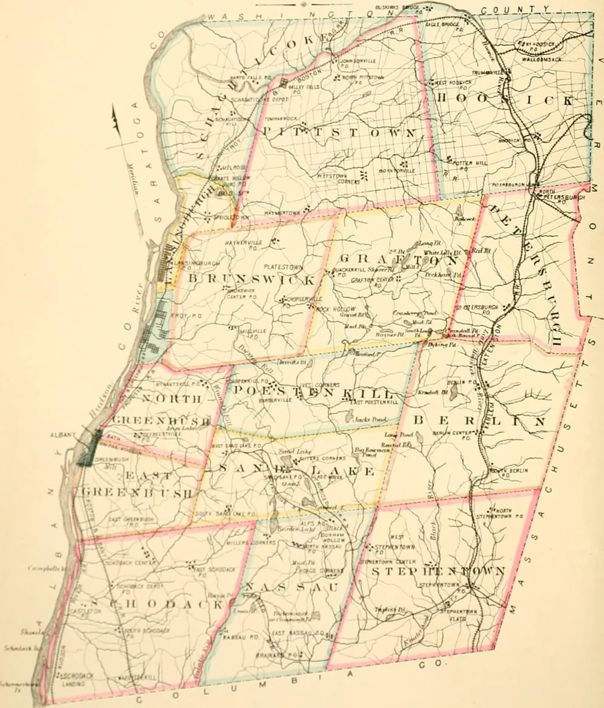An illustration from History of Rensselaer Co., New York, 1880, leaf 15