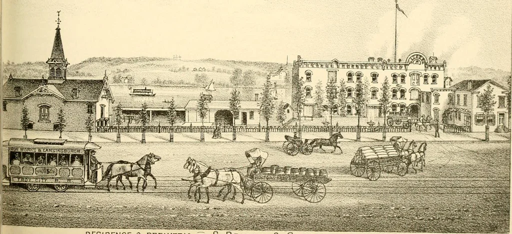 An illustration from History of Rensselaer Co., New York, 1880, leaf 450