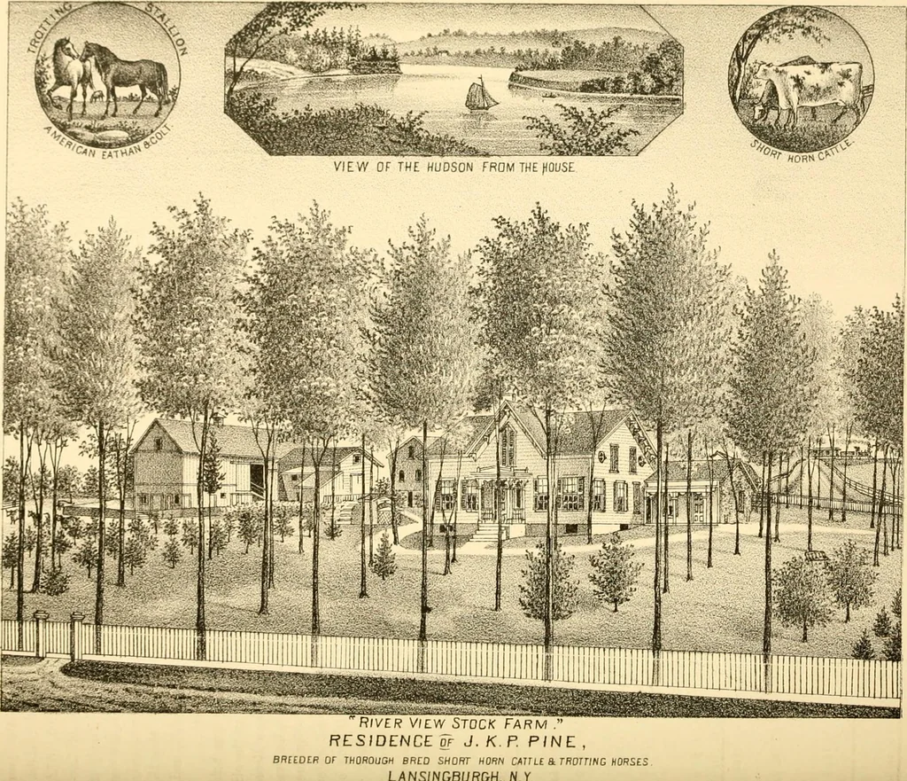 An illustration from History of Rensselaer Co., New York, 1880, leaf 454
