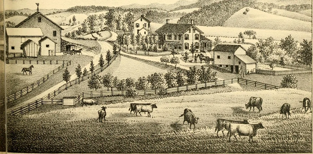An illustration from History of Rensselaer Co., New York, 1880, leaf 496