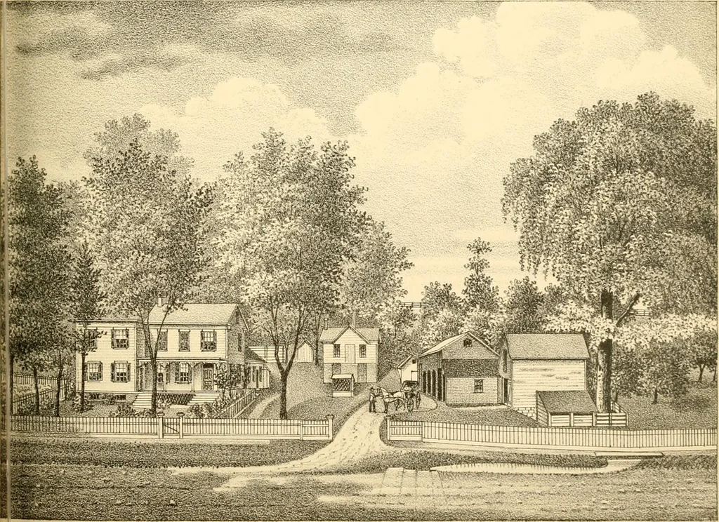 An illustration from History of Rensselaer Co., New York, 1880, leaf 504