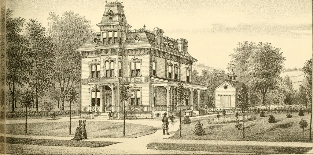 An illustration from History of Rensselaer Co., New York, 1880, leaf 562