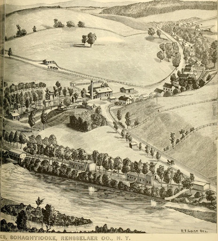 An illustration from History of Rensselaer Co., New York, 1880, leaf 670