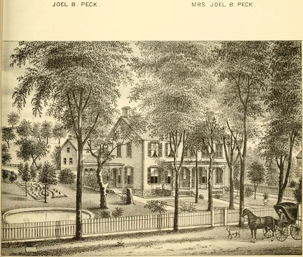 An illustration from History of Rensselaer Co., New York, 1880, leaf 756
