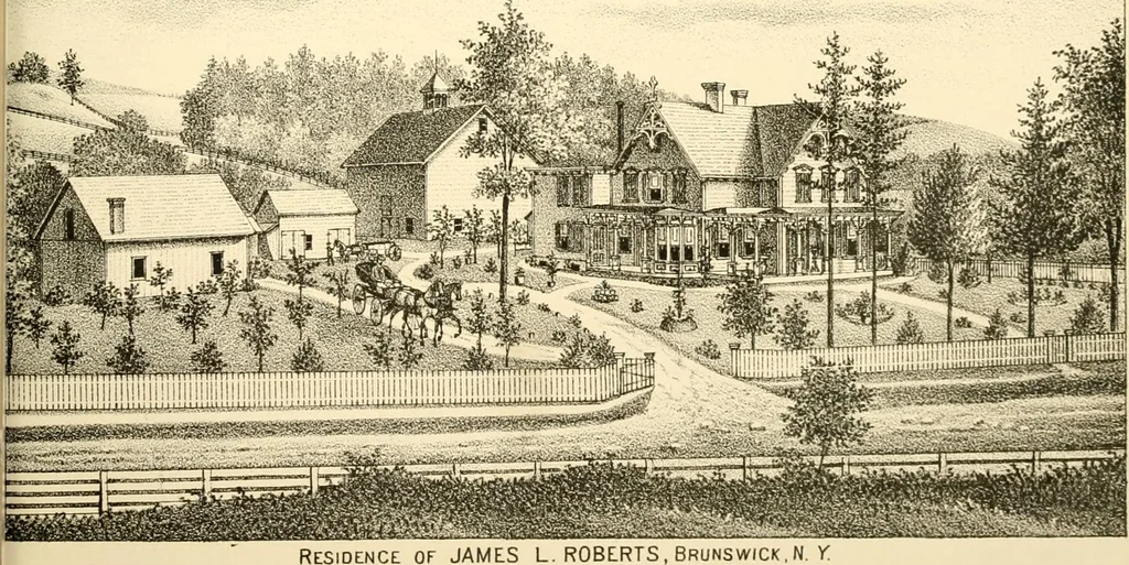 An illustration from History of Rensselaer Co., New York, 1880, leaf 802
