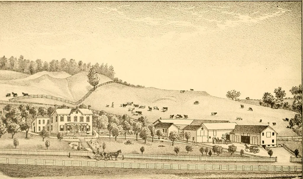 An illustration from History of Rensselaer Co., New York, 1880, leaf 805