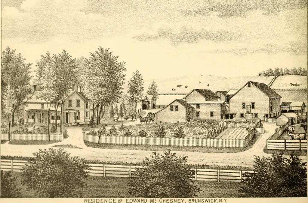 An illustration from History of Rensselaer Co., New York, 1880, leaf 817