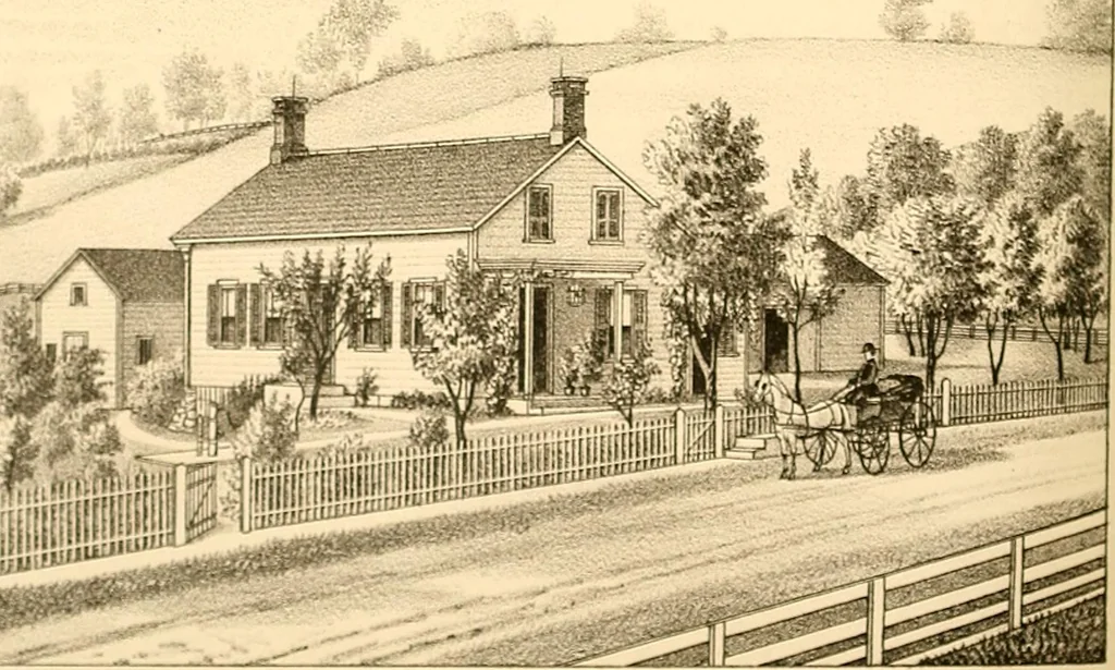 An illustration from History of Rensselaer Co., New York, 1880, leaf 831