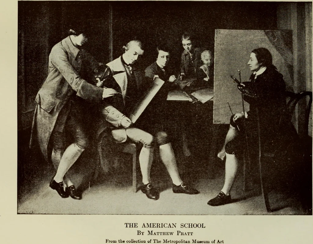 An illustration from A history of the rise and progress of the arts of design in the United States, 1918, leaf 170