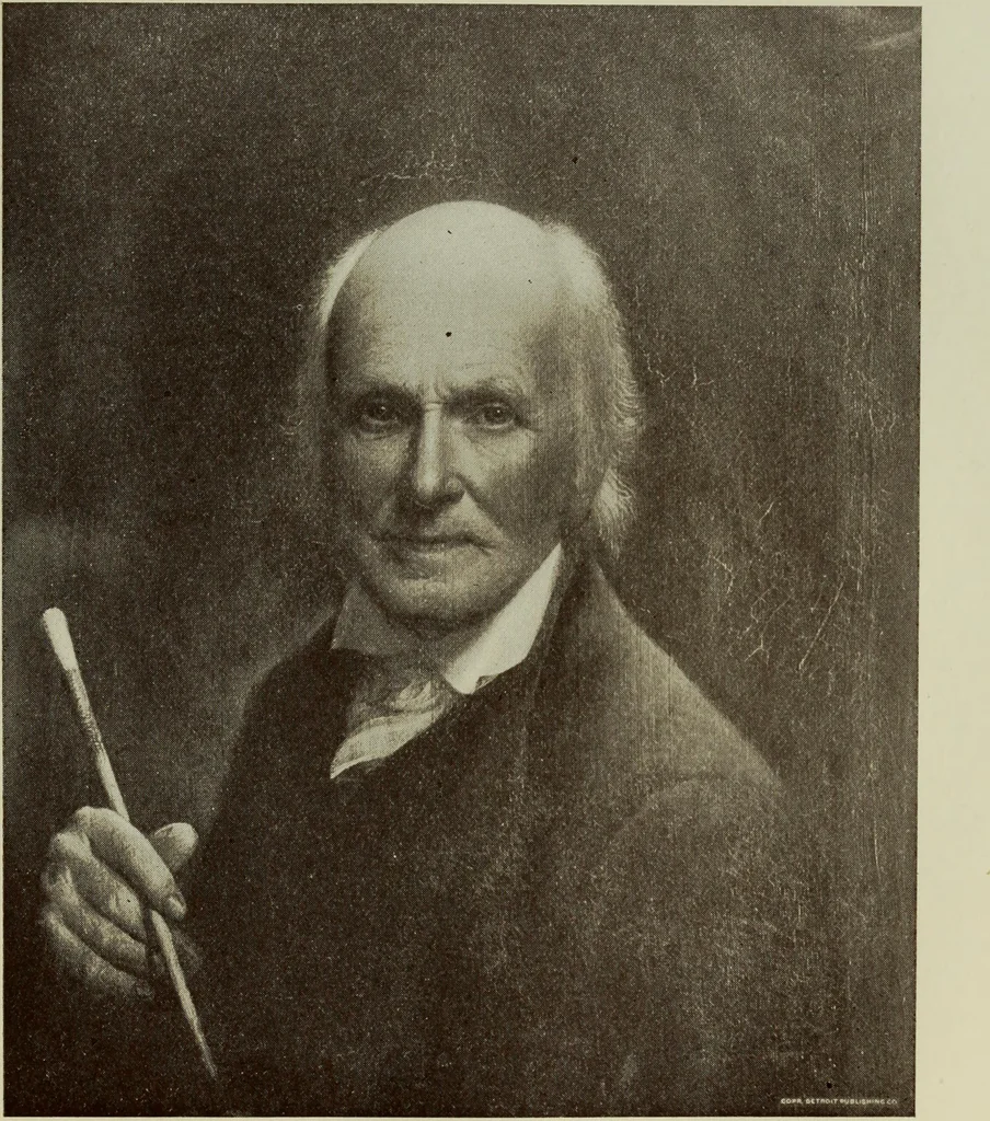 An illustration from A history of the rise and progress of the arts of design in the United States, 1918, leaf 230