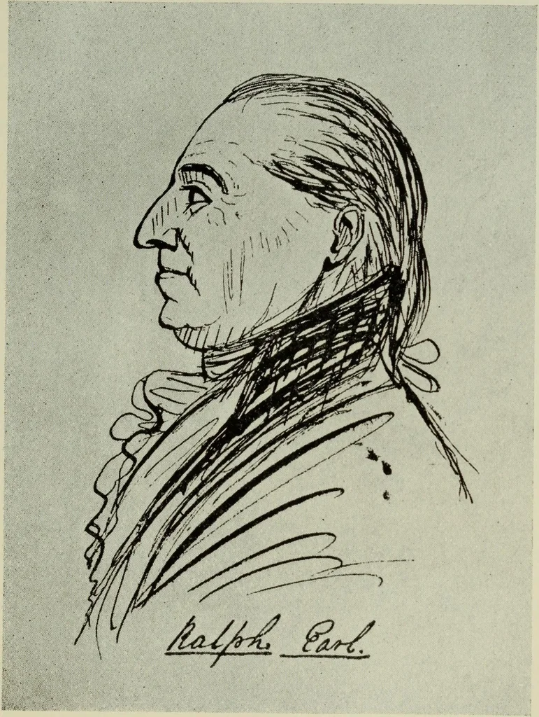 An illustration from A history of the rise and progress of the arts of design in the United States, 1918, leaf 360