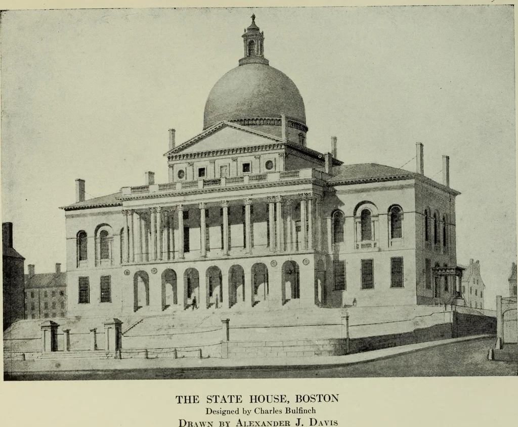 An illustration from A history of the rise and progress of the arts of design in the United States, 1918, leaf 288