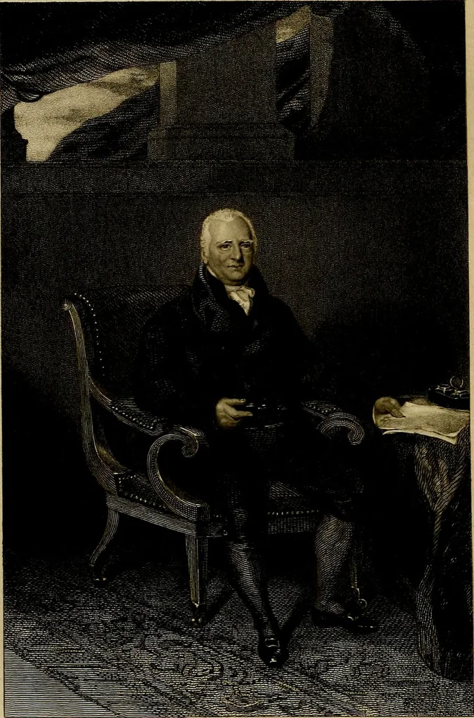 An illustration from A history of the royal foundation of Christ's Hospital : with an acount of the plan of education, the internal economy of the institution, and memoirs of eminent Blues : preceded by a narrative of the rise, progress, and suppression of the convent of the Grey Friars in London, 1834, leaf 185