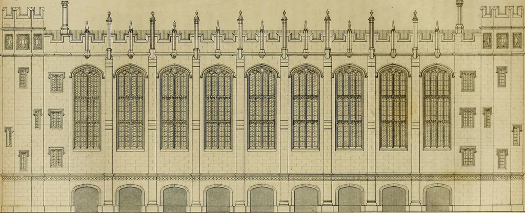 An illustration from A history of the royal foundation of Christ's Hospital : with an acount of the plan of education, the internal economy of the institution, and memoirs of eminent Blues : preceded by a narrative of the rise, progress, and suppression of the convent of the Grey Friars in London, 1834, leaf 192