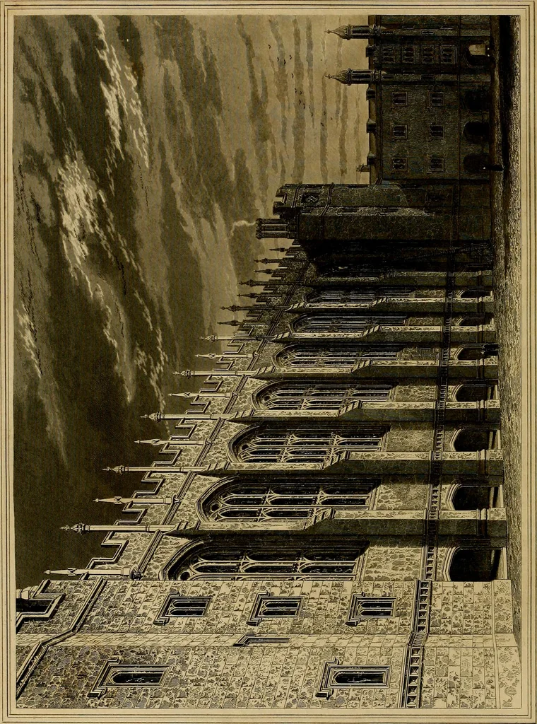An illustration from A history of the royal foundation of Christ's Hospital : with an acount of the plan of education, the internal economy of the institution, and memoirs of eminent Blues : preceded by a narrative of the rise, progress, and suppression of the convent of the Grey Friars in London, 1834, leaf 371