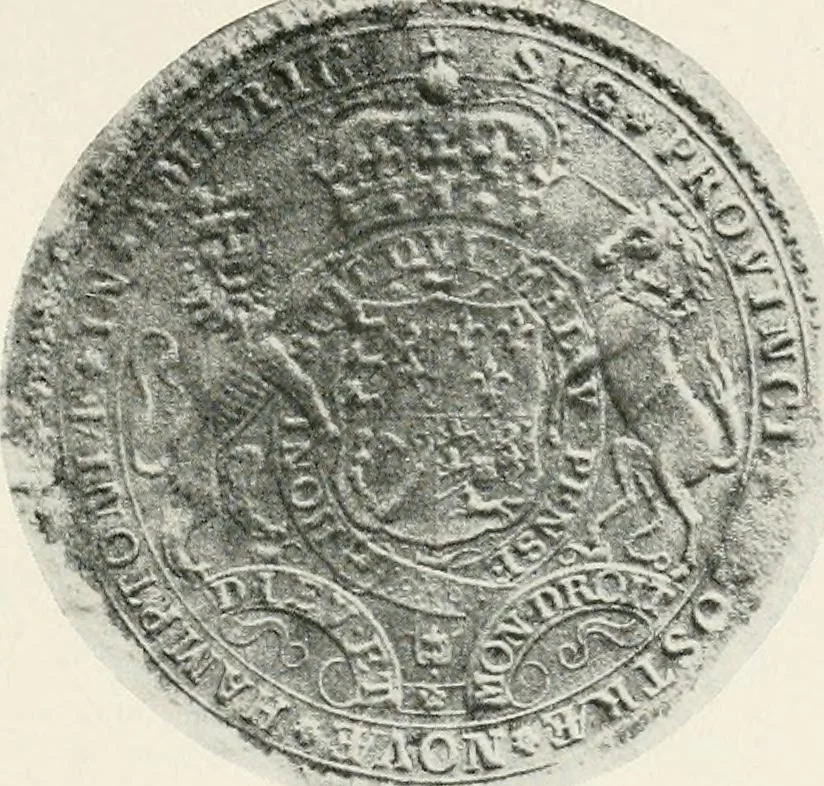 An illustration from History of the seal and flag of the state of New Hampshire, 1916, leaf 40