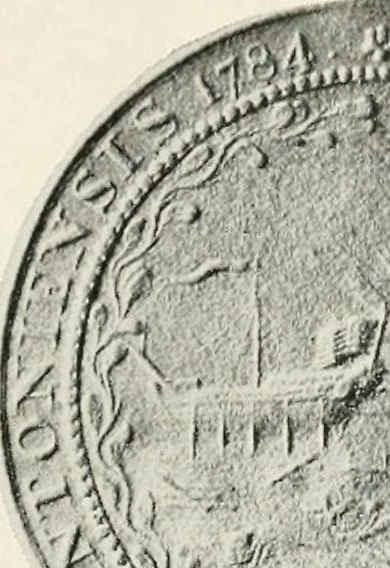 An illustration from History of the seal and flag of the state of New Hampshire, 1916, leaf 58