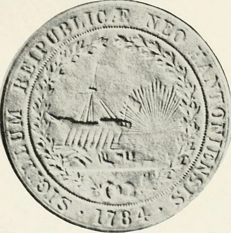 An illustration from History of the seal and flag of the state of New Hampshire, 1916, leaf 68
