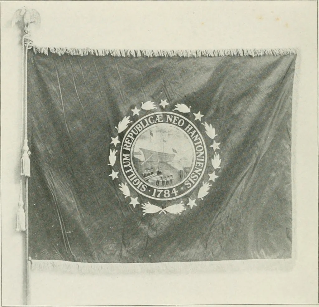 An illustration from History of the seal and flag of the state of New Hampshire, 1916, leaf 73