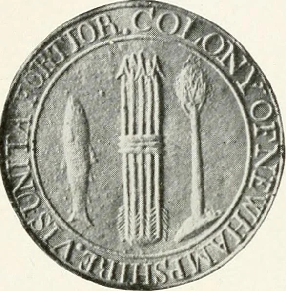 An illustration from History of the seal and flag of the State of New Hampshire, 1916, leaf 48