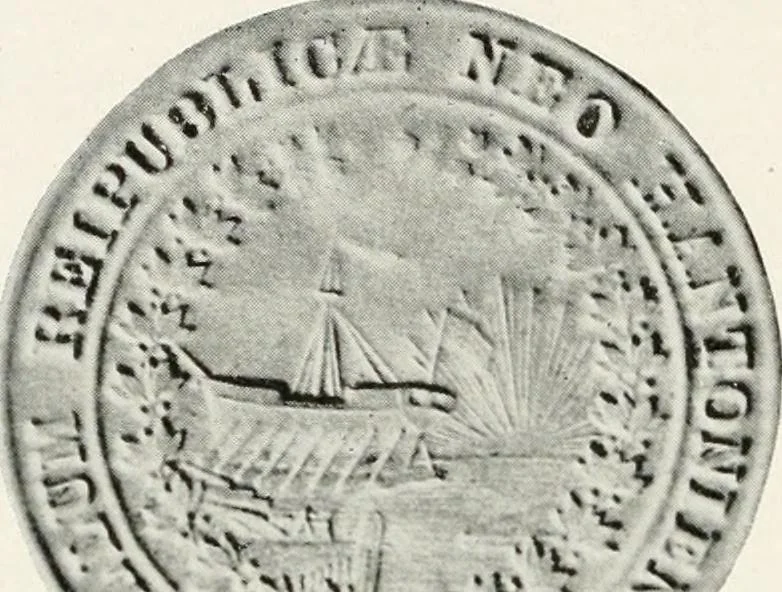 An illustration from History of the seal and flag of the State of New Hampshire, 1916, leaf 63